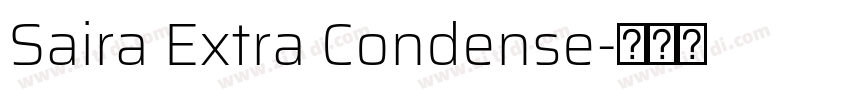 Saira Extra Condense字体转换